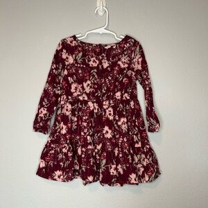 OshKosh B'gosh Burgundy Floral Dress